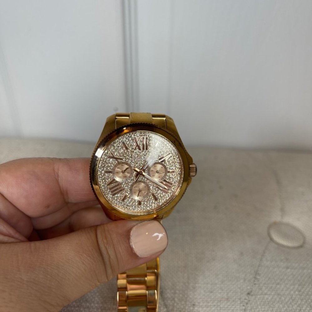 Fossil Cecile Multi-Function Rose Crystal-set Dial Rose Gold-tone Watch - Picture 9 of 9